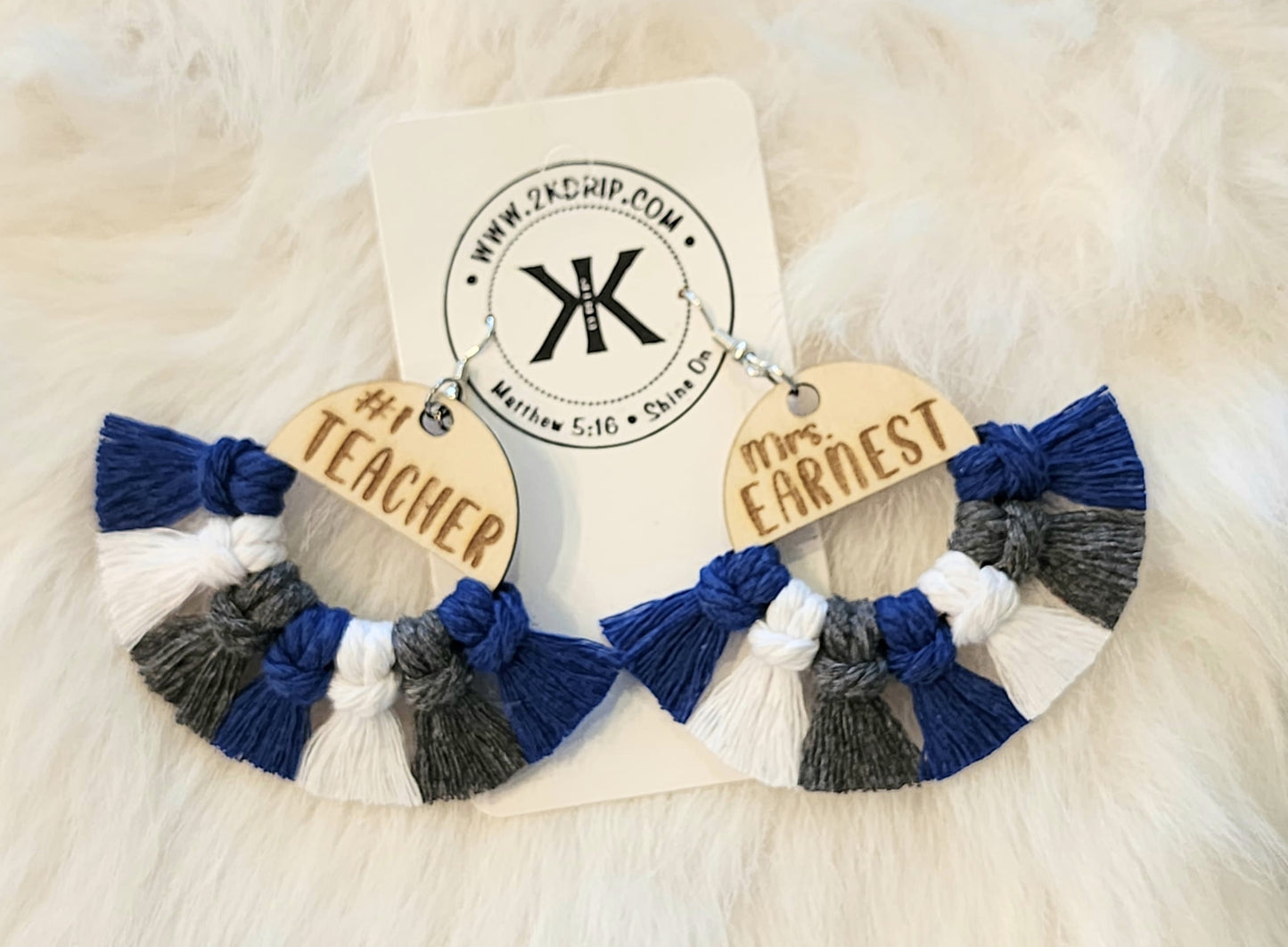 Team Spirt Tassel Earrings